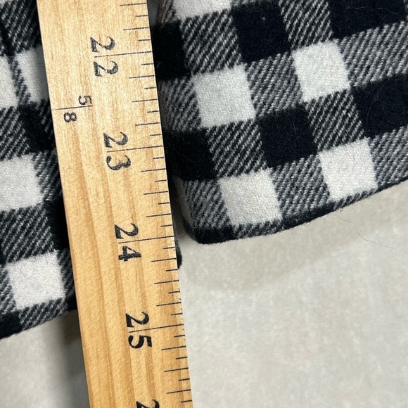 J Crew Size 8 Wool Blackwatch Tartan Gingham Brass Button Large Check Blazer EUc - Picture 10 of 14